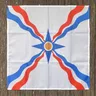 Xvggdg-Bannière en polyesterany assyrien drapeau de la syrie sensation personnalisée 70x70cm