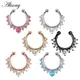 Alisouy – Faux Septum en cristal pour femme anneau de nez Vintage Faux Piercing bijoux de corps