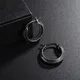 Boucles d'oreilles Punk noires découpées en petits cercles pour hommes et femmes bijoux de fête