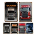 Scania – Plaques de gaz en métal pour Garage autocollants muraux pour voiture Club Bar Pub