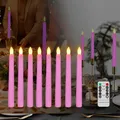 Bougie électronique LED avec flammes scintillantes et minuterie à distance anniversaire décoration