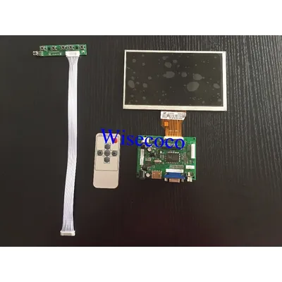 Écran d'affichage LCD pour Intel Raspberry Pi moniteur LCD TFT AT070TN92 + Kit HDMI VGA carte