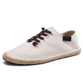 Mocassins en toile pour hommes chaussures plates décontractées respirantes en chanvre cool pour