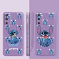 Coque de téléphone Stitch Liquid Candy étui pour Samsung Galaxy S22 S21 S20 FE Ultra S10 S9 S8