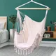 ConfronRope-Chaise hamac avec pompon oreiller intérieur extérieur maison chambre vente PR