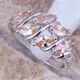 Bague Fine Plaquée Argent Morganite Marron Distinctive Mode Taille 6 7 8 9 R0022