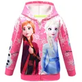 Veste Blanche Neige Frozen 2 pour Fille de 2 à 10 Ans Vêtements d'Extérieur Printemps et Automne