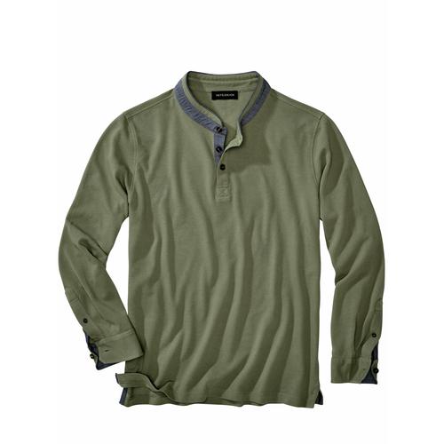 Mey & Edlich Herren Poloshirts Regular Fit Gruen einfarbig