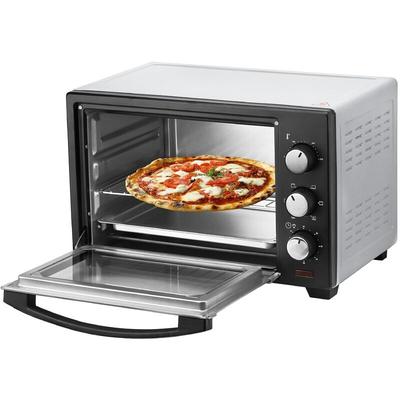 Steinborg - Minibackofen 25 Liter Pizzaofen 3 in 1 Backofen Umluft Silber 1600 w Image