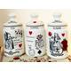 Alice in wonderland queen of hearts painting the roses red tea coffee sugar jars canister set