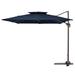 11ft×11ft Square Cantilever Tilt Crank Patio Umbrella With 360 Degree Rotation