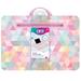 Three Cheers for Girls: Triangle Pink Faux Fur 12â€� x 17â€� Portable Lap Desk W/ Handle Versatile Media Slot Ages 6+