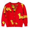 Toddler Girls Boys Casual Deer Cardigan Button Knit Sweater Coat(2-7T)