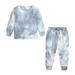 Winter Savings Clearance! Stamzod Fashion Kids Clothes Set Toddler Baby Boy Girl Tie-Dye Casual Tops + Child Loose Trousers 2Pcs Fall Baby Boy Designer Clothing Outfit 3M-9Y