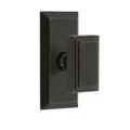 Grandeur Fifth Avenue Short Plate Passage w/ Carré Door Knob Brass in Brown | 4.75 H x 2.5 W in | Wayfair 858919