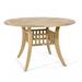 Westminster Teak Teak Dining Table Wood in Brown/White | 29.25 H x 47.25 W x 47.25 D in | Outdoor Dining | Wayfair 15435