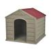 RIMAX Taupe Plastic Dog House in Red | 23 H x 26.8 W x 24 D in | Wayfair 13077