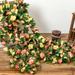 HESHENG 6pcs Artificial Flower Garlands Fake Peony Vine Artificial Flower Hanging Rose Ivy for Wedding Home Hotel Office Garden Craft Art Decor (Sunset)