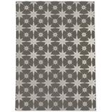 Brown Rectangle 8' x 10' Kitchen Mat - Wade Logan® Azzole Star Struck Kitchen Mat 96.0 x 120.0 x 0.08 in white/, Polyester | Wayfair