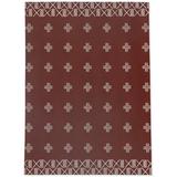 Red Rectangle 8' x 10' Kitchen Mat - Foundry Select Calesha Ada Kitchen Mat 96.0 x 120.0 x 0.08 in/white | Wayfair F8E947B106894125A0A34DCDC4B6CC76