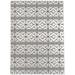 White Rectangle 8' x 10' Kitchen Mat - George Oliver Geometric Machine Woven Polyester Area Rug | Wayfair 9E3976D02F9E441282E04B15A5EF31D0