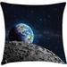 East Urban Home Throw Pillow Cushion Cover, Decorative Square Accent Pillow Case Polyester | 24 H x 24 W x 2 D in | Wayfair