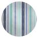 Brown/Green 60 x 60 x 0.08 in Area Rug - PAINTED STRIPES BLUE Area Rug By Breakwater Bay Polyester | 60 H x 60 W x 0.08 D in | Wayfair