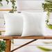Eider & Ivory™ Decorative Throw Pillow Covers Velvet in White | 18 H x 18 W x 2 D in | Wayfair C6CE3C1D83AB4D4C9E6352C90CD34C6A