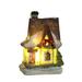 The Holiday Aisle® Xmas Decoration Rugged LED Resin Lighting Up DIY Christmas Doll Figurine For Bedroom Resin | 3.15 H x 1.77 W x 1.77 D in | Wayfair