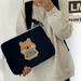 Reheyre Laptop Bag Waterproof Dust-proof Adorable 11/13/15 Inch Korean Style Bear Cloth Laptop Handbag for Outdoor