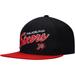 Men's Mitchell & Ness Black/Red Philadelphia 76ers Team Script 2.0 Fitted Hat