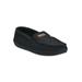 Men's Mens Faux Wool Mocassin Slipper With Velour Lining Slippers by GaaHuu in Black (Size LARGE)