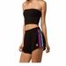 Adidas Shorts | Adidas Tricolor High Waisted Running Shorts Size Xs | Color: Black/Pink | Size: Xs