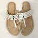 Kate Spade Shoes | Kate Spade New York Women’s White Patent Leather Flat Sandals Size 10 | Color: White | Size: 10