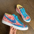 Nike Shoes | Nike Blazer Low ‘77 Vintage By You Custom Shoe. Tye Dye Red And Blue. Men’s Sz 8 | Color: Blue/Red | Size: 8