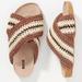 Anthropologie Shoes | Anthropologie Maeve Crochet Cross-Strap Suede Insole Sandals | Color: Brown/Tan | Size: 41eu