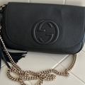 Gucci Bags | Genuine Soho Chain Black Cross-Body Bag Barely Used In Excellent Condition | Color: Black | Size: Small Size: 11”W X 6.5” H X 3.5” D