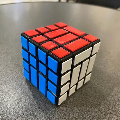 Calvin's Evgeniy Dia-Cube-4 – Cube magique panaché 4x4x4 vitesse professionnelle Neo Puzzle