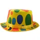 Chapeau de clown de paupières pour enfants et adultes casquette colorée grands pois fête