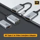 Câble USB C vers VGA DP HDMI Mini DP Type C Compatible avec Thunderbolt 3 Adaptateur pour