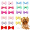 10/20/30pcs Cute Dog Grooming Hair Bows With Pearl Gifts Hnad-made Cat Puppy Hair Bowknot With
