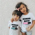 Hermano/hermana Wayne Loading Toddler Kids Anoucement T Shirt Soft Y-Tee Shirts Outfits Clothes