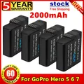 Batterie 2000mAh pour GoPro Hero 5 6 7 8 Hero 5 6 Hero 7 pour GoPro Action caméra de sport