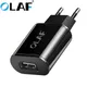 Olaf – chargeur rapide USB 5V 2A prise ue pour Samsung Xiaomi adaptateur secteur de voyage