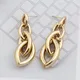 Boucles d'oreilles avec chaîne en métal pour femmes boucles d'oreilles longues et larges Style