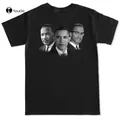 T-shirt Martin Luther King Jr Malcolm X Barack Obama