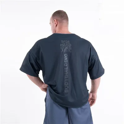 T-shirt de sport décontracté à manches courtes pour homme haut de fitness en maille respirante