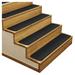 Black 0.25 x 8 W in Stair Treads - House Home & More Black Stair Tread Synthetic Fiber | 0.25 H x 8 W in | Wayfair 70104