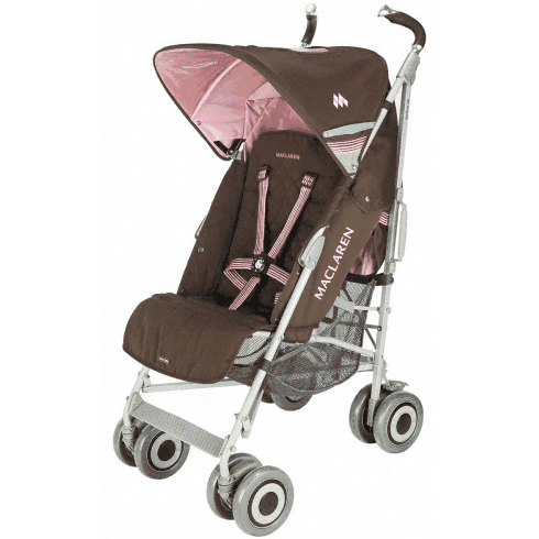 Maclaren Techno XLR Stroller Coffee Brown Powder Pink