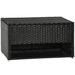 Outsunny 66 Gallon Water Resistant Wicker Deck Box Wicker/Rattan in Black/Brown | 21.25 H x 37.5 W x 23.5 D in | Wayfair 865-010V01BK